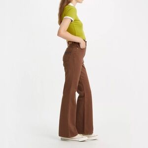 Levi’s | 70'S Movin’ on high rise flare jeans in brown size 27W32L